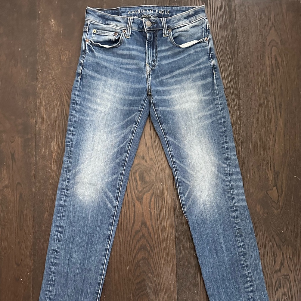 American Eagle Outfitters Slim Straight Jeans - Blue
